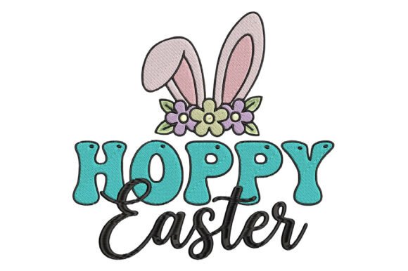 Adorable Hoppy Easter Embroidery Design