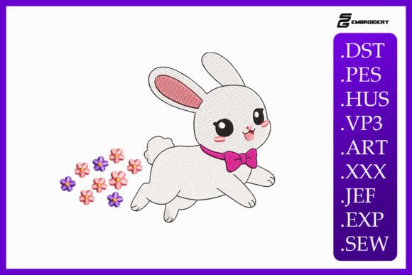 Cute Baby Bunny Running: A Playful Design Review