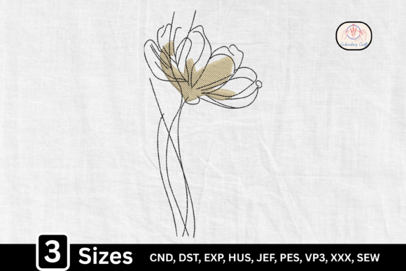 Elegance in Simplicity: Modern Minimalist Line Art Flower