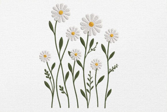 Elegant Daisy Flower Embroidery Design Review