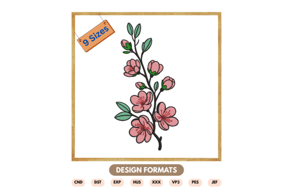 Elegant Floral Branch for Premium Sweatshirts