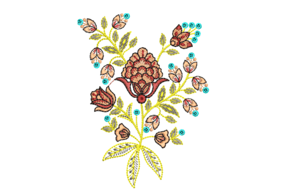Elegant Rose Embroidery Design for Craft Fairs