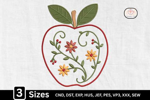 Folk Art Fruit Floral Apple Design Review
