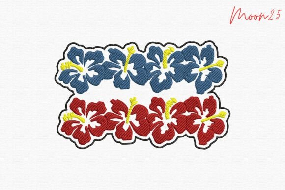 Tropical Hibiscus Floral Paradise: A Vibrant Embroidery Delight