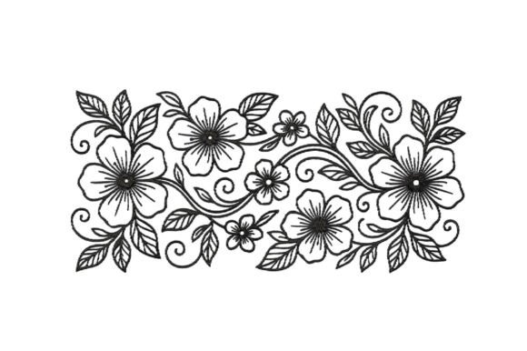 Vintage Floral Embroidery for Boutique Apparel